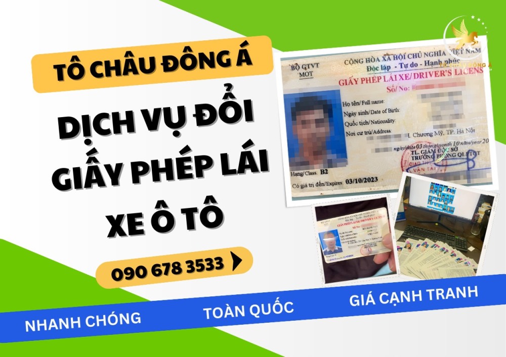Địa chỉ đổi bằng lái xe ô tô uy tín tại Hà Nội